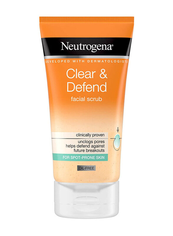 

Neutrogena Clear and Defend Daily Facial Scrub, 150ml