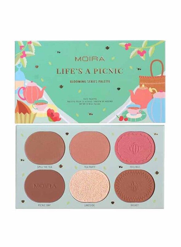 

Moira Life's a Picnic Pressed Pigment Face Palette, 30g, Multicolour