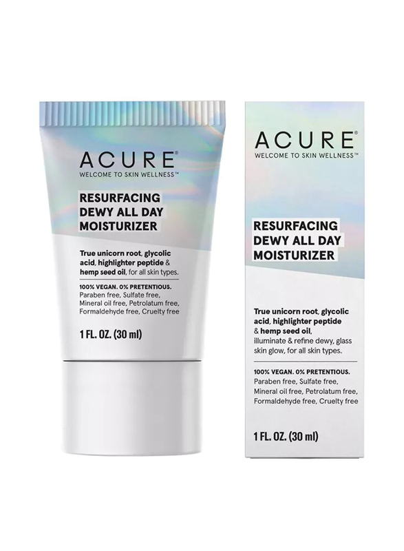 Acure Resurfacing Dewy All Day Moisturizer, 30ml