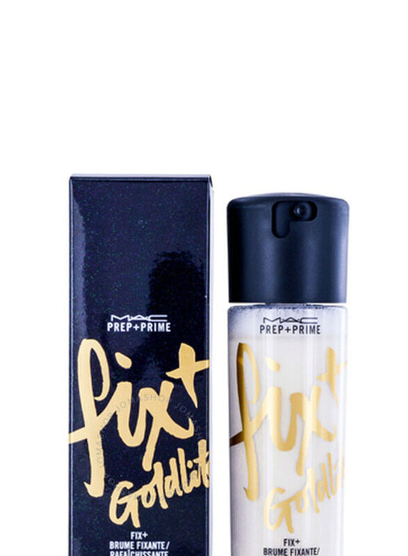 

Mac Prep Plus Prime Fix Brume Fixante Makeup Setting Spray, 100ml, Shimmer Goldlite, Clear