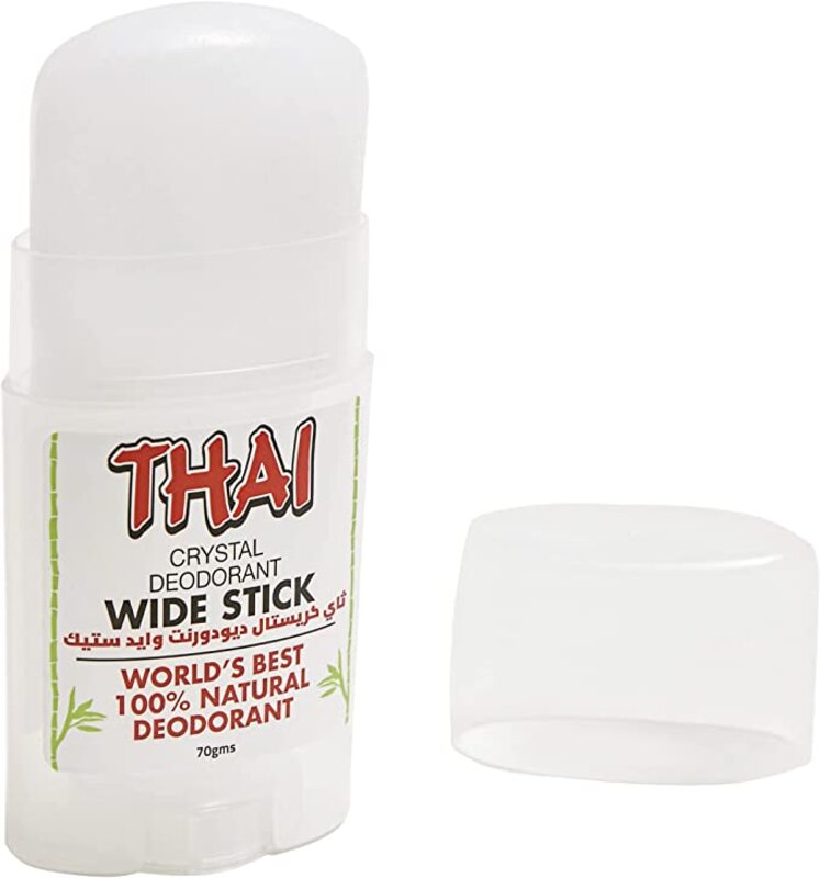 Thai Deodorant Stone Of America Wide Stick, 70 gm, 0.32 Ounce