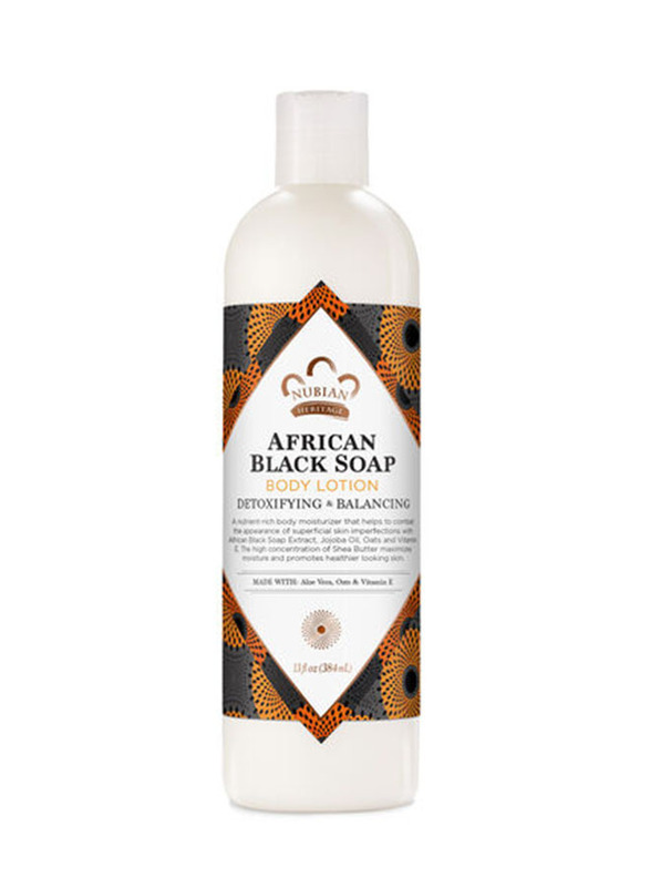 Nubian African Black Soap Body Lotion, 384ml