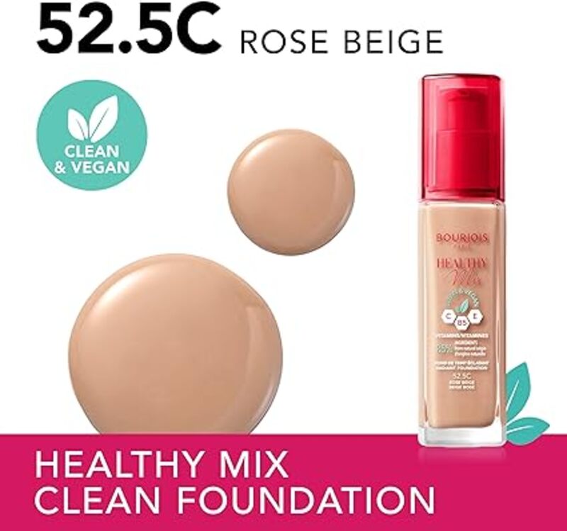 Bourjois Healthy Mix Clean Vegan Foundation No. 52.5 Rose Beige