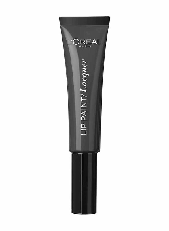 L'Oreal Paris Lip Paint Lacquer, 8ml, 108 Smokey Grey, Grey