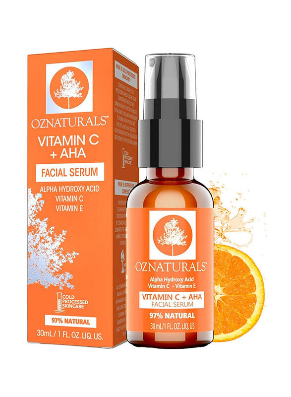 

Oz Naturals Aha + Vitamin C Facial Serum, 30ml