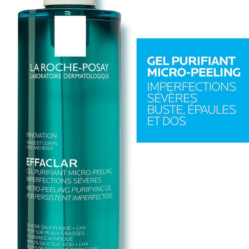 La Roche-Posay Effaclar Gel Nettoyant Micro-Peeling - 2x400ml