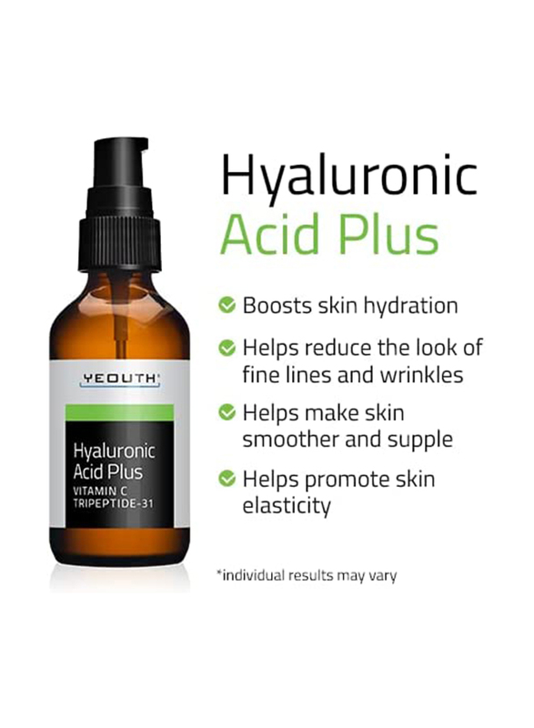 Yeouth Hyaloronic Acid Plus Vitamin C Tripetide 31 Serum, 60ml