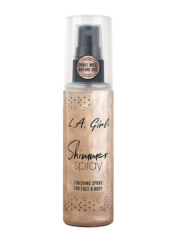 L.A. Girl Shimmer Spray, 80ml, 919 Rose Gold, Gold