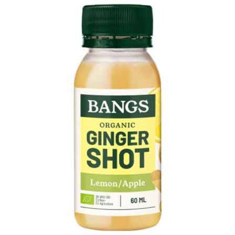 

Bangs Organic Ginger Shot Lemon/ Apple 60ml