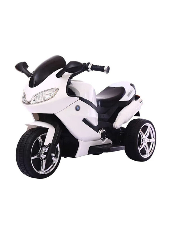

TechPlus XOXO Electric Sport Motorcycle Ride On Bike, White, Ages 2 - 6 Years