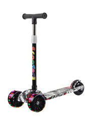 Inder Graffiti Scooter with 3 Wheels for Kids, Multicolour