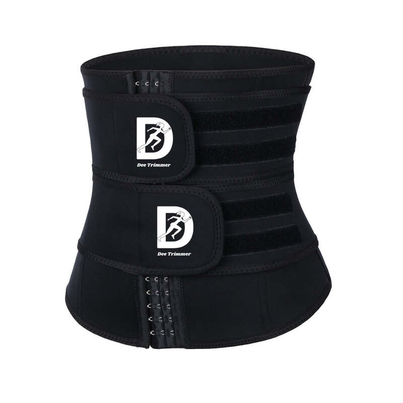 Sweat-More Double Strap Waist Trainer, Large, Black