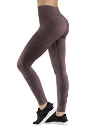 High Waist Seamless Sports Legging for Women, Medium, Purple