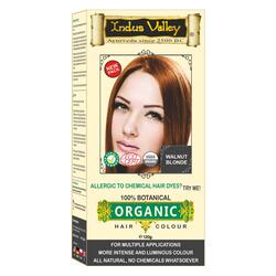 Indus Valley Botanical Hair Colour Best for Allergy Sufferers and Sensitive Skin, Walnut Blonde