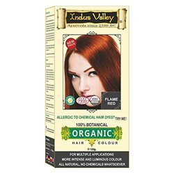 Indus Valley Botanical Hair Colour Best for Allergy Sufferers and Sensitive Skin, Flame Red