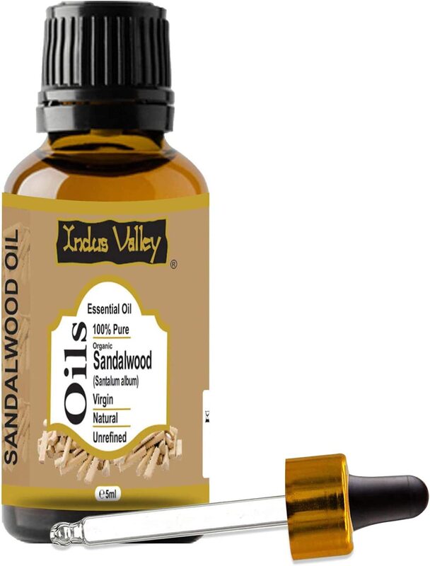 Indus Valley 100% Pure Natural Halal Certified Sandalwood Essential Oil, 5ml