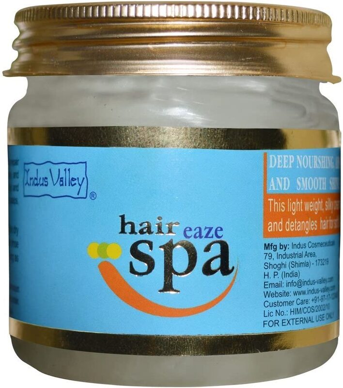 Indus Valley Organic Halal Certified Hair Eaze Spa Repairing Cream for Hair Care for Moisturizing Deep Nourishing, 175ml
