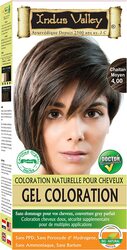 Indus Valley Natural Organic Halal Damage Free Gel Hair Colour for Grey Coverage Hair, Medium Brown
