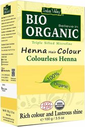 Indus Valley Bio Organic Halal Certified 100% Natural Chemical Free Henna Hair Colour, Colourless