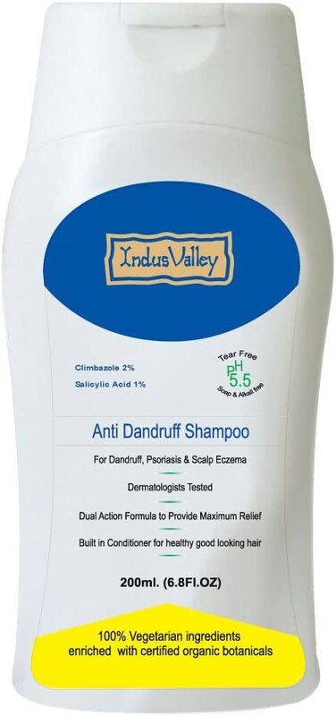 Indus Valley Halal Hair Fall Defense Anti-Dandruff Shampoo, 200ml