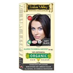 Indus Valley Halal Certified Botanical Hair Colour Best For Allergy Sufferers and Sensitive Skin, Soft Black