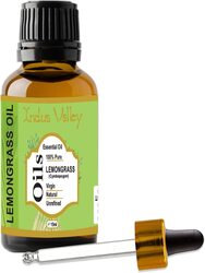 Indus Valley 100% Pure Natural Halal Certified Lemongrass Essential Oil, 15ml