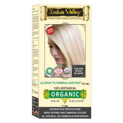 Indus Valley Halal Certified Botanical Hair Colour Best For Allergy Sufferers and Sensitive Skin, Golden Wheat blonde