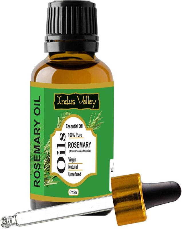 Indus Valley 100% Pure Natural Halal Certified Rosemary Essential Oil, 15ml