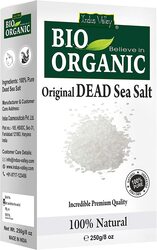 Indus Valley Bio Organic 100% Natural Halal Certified Original Premium Quality Dead Sea Salt, 250gm