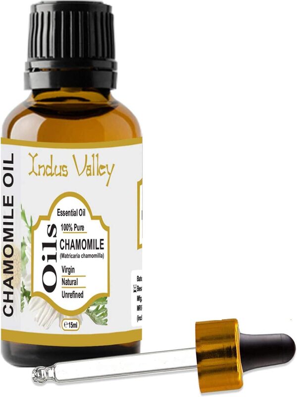 Indus Valley 100% Pure Natural Halal Certified Chamomile Essential Oil, 15ml