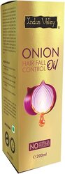 Indus Valley 100% Organic Halal Certified Onion Oil for Hair Fall Control, 200ml