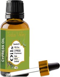 Indus Valley 100% Pure Natural Halal Certified Cypress Essential Oil, 15ml