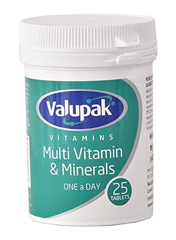 

Valupak Multi Vitamin & Minerals, 25 Tablets