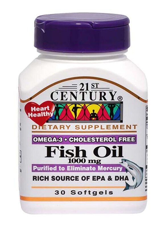 

21st Century Fish Oil 1000mg, 30 Softgels