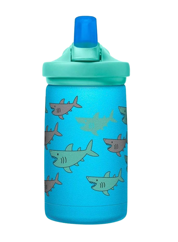 Camelbak Eddy+ Kids VSS School of Sharks Bottle, 12oz, Blue
