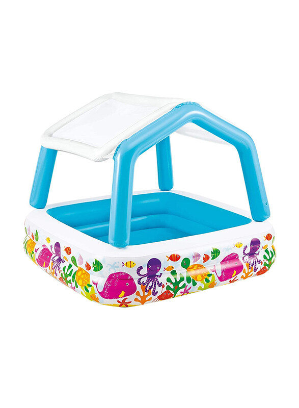 

Intex Sun Shade Kids Inflatable Swimming Pool, Multicolour