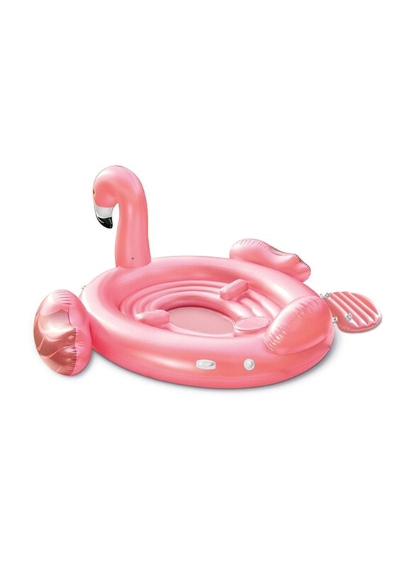 

Intex Flamingo Party Island Inflatable Ride On Pool Floater, Pink