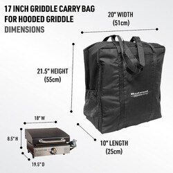 Blackstone 17-inch Gas Griddle Cover Set, Black