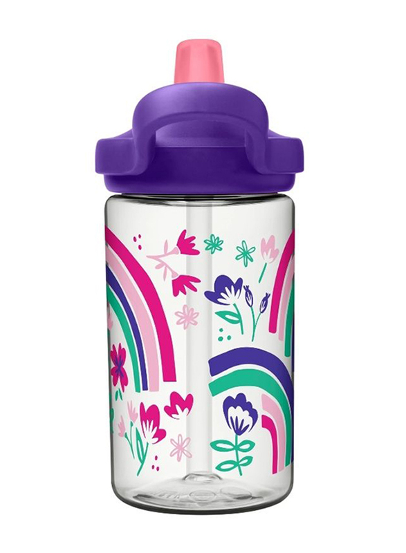 Camelbak Eddy+ Kids Rainbow Floral Bottle, 14oz, Purple
