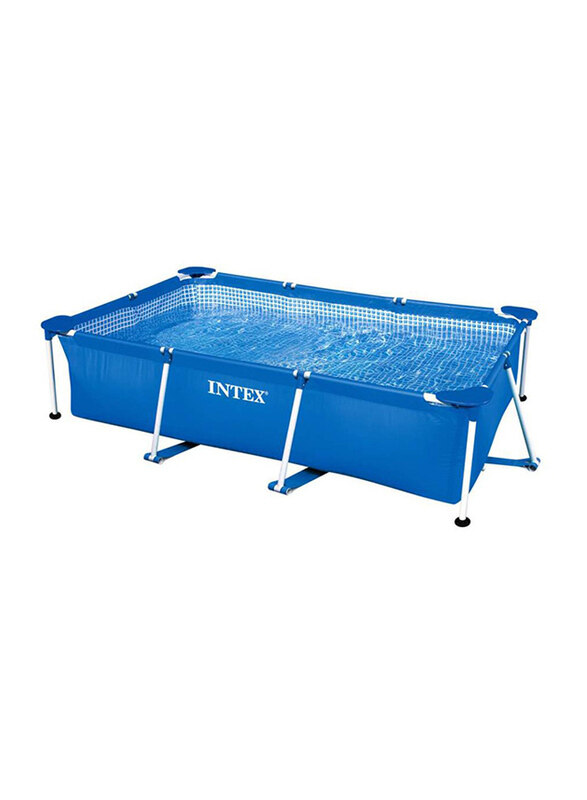 

Intex Rectangular Metal Frame Swimming Pool, 260 x 160 x 65cm, Blue