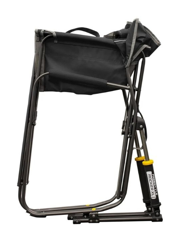 Gci Outdoor Freestyle Portable Rocking Chair, Black/Grey