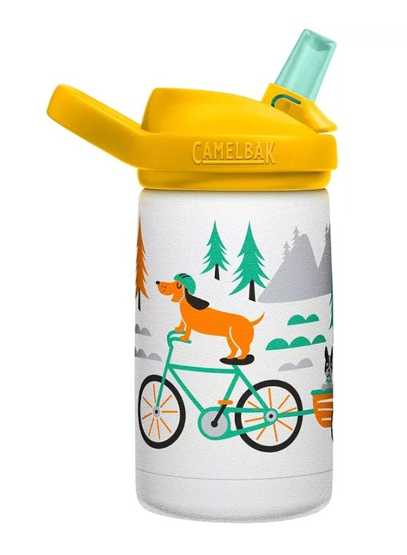Camelbak Eddy+ Kids VSS Biking Dogs Bottle, 12oz, Yellow