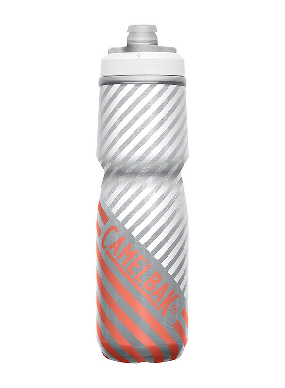 

Camelbak 24oz Podium Chill Outdoor Water Bottle, Coral Stripe