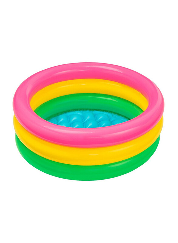 

Intex 3 Rings Sunset Glow Swimming Pool for Kids, Multicolour