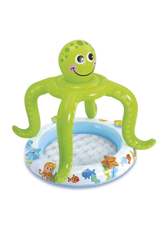 

Intex Smiling Octopus Shade Baby Inflatable Swimming Pool, Multicolour