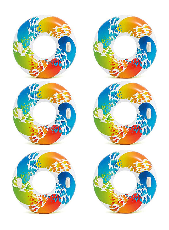 

Intex Colour Whril Tube, 119cm, 6 Piece, Multicolour