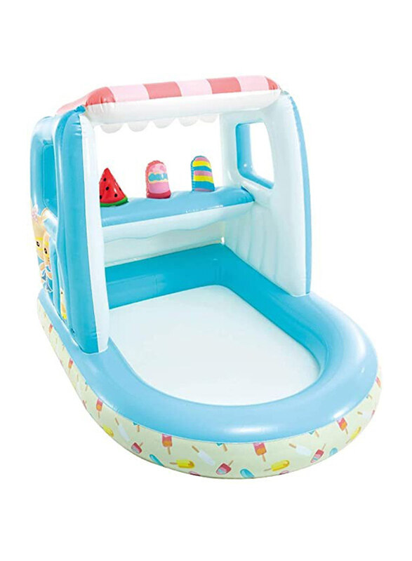 

Intex Ice Cream Stand Inflatable Play House Pool, 2+ Years, Multicolour