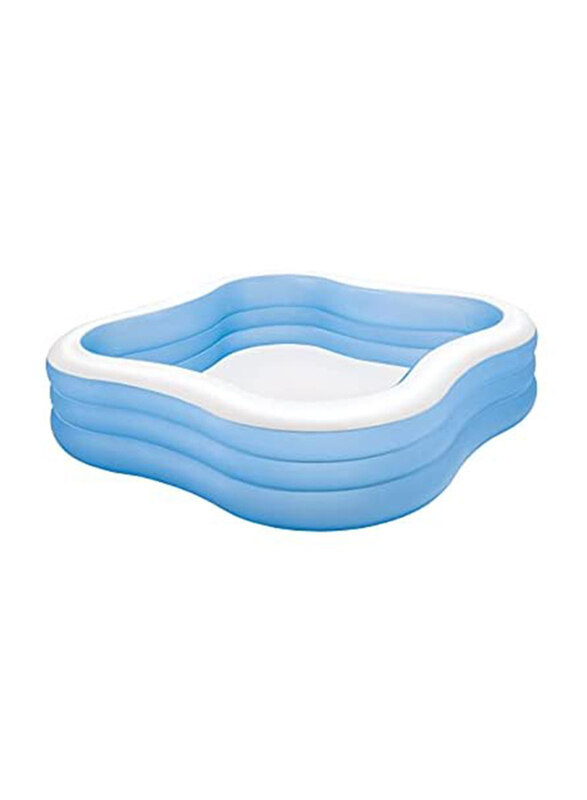 

Intex Beach Wave Inflatable Swimming Pool for Kids and Adults, White/Blue