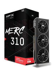 XFX 20GB GDDR6 Speedster MERC310 AMD Radeon RX 7900 XT Black Edition AMD RDNA 3 Gaming Graphic Card, RX-79TMERCB9, Black