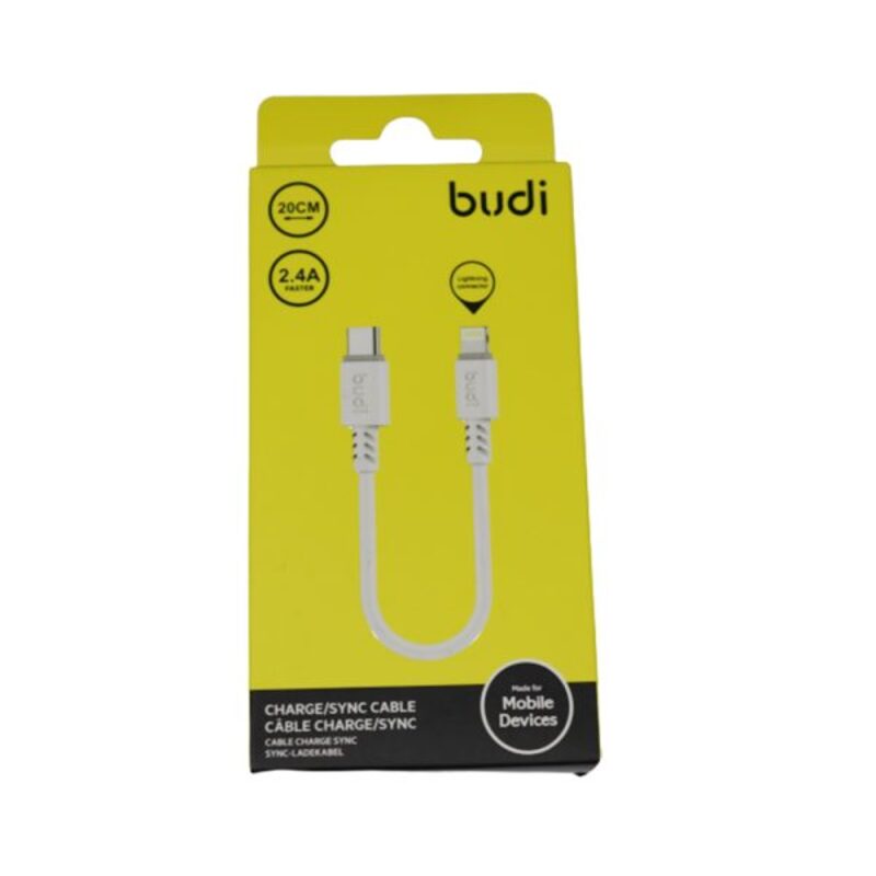 BUDI 20CM C to Lightning Cable, Charge and SYNC
